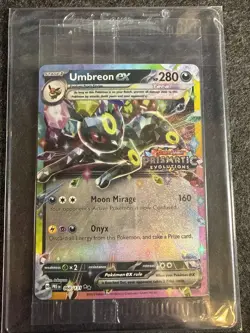 Pokemon TCG Prismatic Evolutions Umbreon EX Card 060/131 Stamped Promo, Sealed - Image 1