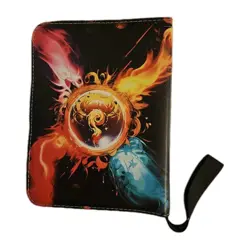 NEW Pokemon Trading Card Binder Storage 4 Pocket 400 Cards Flames - Image 2