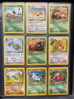 NEAR MINT - Jungle Set Complete Common and Uncommon 1999 Pokemon Cards Bundle - Image 1