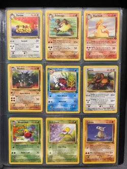 NEAR MINT - Jungle Set Complete Common and Uncommon 1999 Pokemon Cards Bundle - Image 3