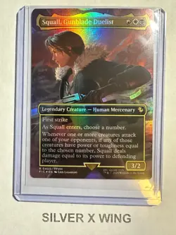 Squall, Gunblade Duelist Borderless Foil x1, MTG, Commander: Final Fantasy, NM - Image 1