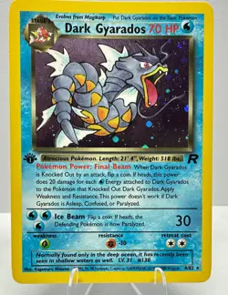 Dark Gyarados - 8/82 - 1st Edition Holo Rare Pokemon Card - Team Rocket - NM - Image 1