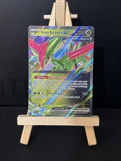 Iron Leaves ex SVP 128 Black Star Promo Holo TCG Card - NM - - Image 1