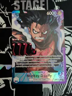 One Piece Card Game OP11 040 Leader Monkey D.Luffy Alt Art English - Image 1