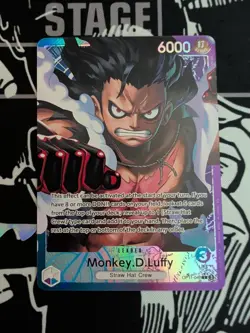 One Piece Card Game OP11 040 Leader Monkey D.Luffy Alt Art English - Image 2