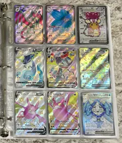 Pokemon Card Collection Binder Ex V Full Art Illustration Rare Lot of 144! - Image 3
