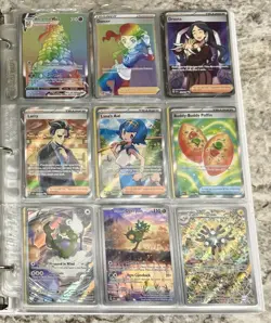 Pokemon Card Collection Binder Ex V Full Art Illustration Rare Lot of 144! - Image 4