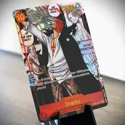 [ART CARD] Shanks OP09 Manga CUSTOM- ENGLISH- High Quality Texture - Image 1