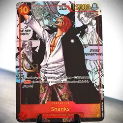 [ART CARD] Shanks OP09 Manga CUSTOM- ENGLISH- High Quality Texture - Image 2
