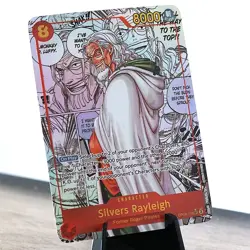 [ART CARD] Silvers Rayleigh OP08 Manga CUSTOM- ENGLISH- High Quality Texture - Image 1