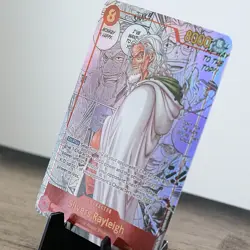 [ART CARD] Silvers Rayleigh OP08 Manga CUSTOM- ENGLISH- High Quality Texture - Image 3