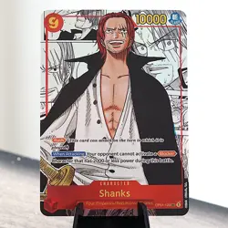 [ART CARD] Shanks OP01 Manga CUSTOM - ENGLISH- High Quality Texture - Image 2
