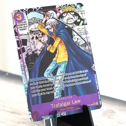 [ART CARD] Trafalgar Law OP05 Manga CUSTOM- ENGLISH- High Quality Texture - Image 1