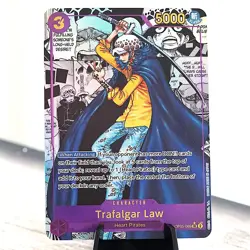 [ART CARD] Trafalgar Law OP05 Manga CUSTOM- ENGLISH- High Quality Texture - Image 2