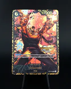 Sakazuki OP02-099 Championship PROXY CARD- ENGLISH- High Quality Texture - Image 1
