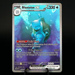 [ART CARD] Blastoise ex 200/165 CUSTOM-High Quality Texture *READ DESCRIPTION* - Image 1