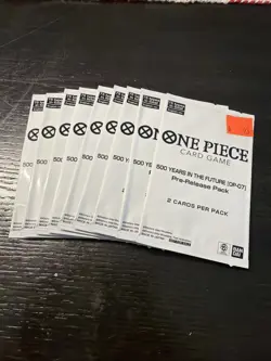 One Piece Card Game 500 Years in the Future (OP-07) Pre-Release Pack x 9 - Image 1