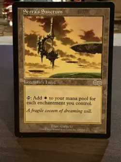 WOTC MtG Urza's Saga Serra's Sanctum (R) NM - Image 1