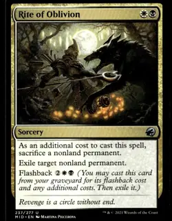 2021 Innistrad: Midnight Hunt Rite of Oblivion Expansion/Uncommon #237 - Image 1