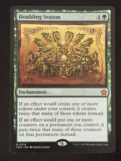 1x MTG Doubling Season - Foundations (FDN) #216 - Magic the Gathering - Image 1