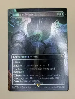 MTG Brilliant Wings (Borderless) [FINAL FANTASY Commander] Foil Near Mint Magic - Image 1