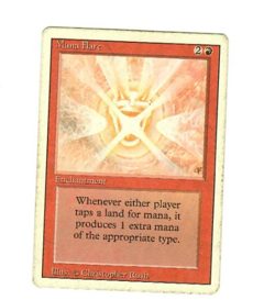 Mana Flare Magic The Gathering Revised Edition Played Vintage Single - Image 1