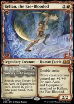 Kellan, the Fae-Blooded // Birthright Boon Wilds of Eldraine ) 291 MTG Regular - Image 1