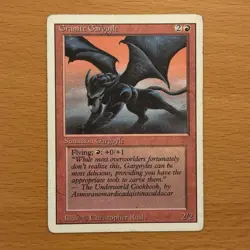 Granite Gargoyle MtG Revised Magic: The Gathering 1994 VINTAGE FAST SHIPPING - Image 1
