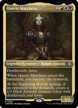 1x - Queen Marchesa - ETCHED FOIL #588 - Commander Masters - NM MTG - Image 1