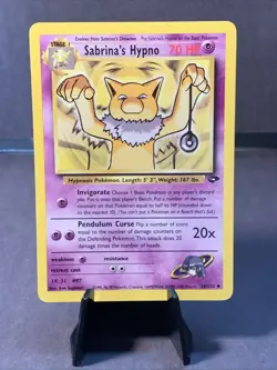 Pokemon TCG Sabrina's Hypno #56/132 Gym Challenge Non Holo WOTC VTG 2000 LP - Image 1