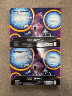 Pokemon TCG Hoopa V Box New Factory Sealed Fusion Strike Evolving Skies Set Of 2 - Image 2