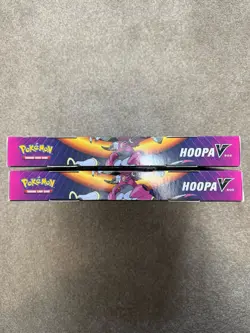 Pokemon TCG Hoopa V Box New Factory Sealed Fusion Strike Evolving Skies Set Of 2 - Image 3