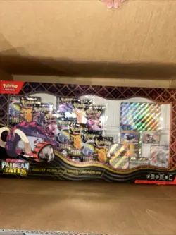 (2 Pokemon TCG PALDEAN FATES Great Tusk Iron Treads Ex Premium Collection Sealed - Image 2