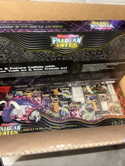 (2 Pokemon TCG PALDEAN FATES Great Tusk Iron Treads Ex Premium Collection Sealed - Image 3