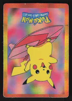 Surfing Pikachu Prism,Holo Pokemon Carddass Vending Sticker - Image 1