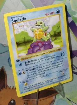 Pokemon TCG 1st Edition Shadowless Squirtle 63/102 NM/BETTER - Image 4