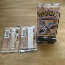 Factory Sealed Pokemon Fossil *1st Edition* Foil Packs - Art Set (3 total) - Image 3