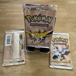 Factory Sealed Pokemon Fossil *1st Edition* Foil Packs - Art Set (3 total) - Image 4