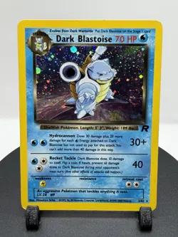 Dark Blastoise 3/82 Holo Pokemon Team Rocket NM - Image 1