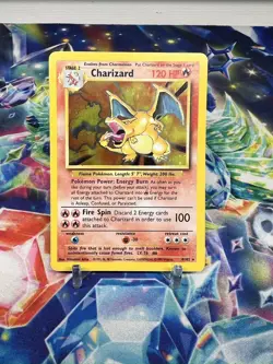 Pokemon TCG Charizard Base Set 4/102 Holo Unlimited Holo Rare - Image 1