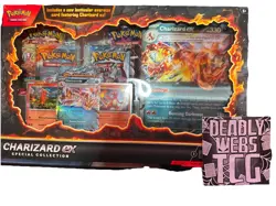 Pokemon TCG Charizard ex Special Collection Box - 5 Booster Packs - New Sealed - Image 1