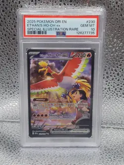 Ethan's Ho-OH ex 230/182 PSA 10 2025 Pokemon Destoned Rivals - Image 1