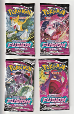 Pokemon Fusion Strike Sealed Booster Art Set 4 Packs - Factory Sealed - Image 1