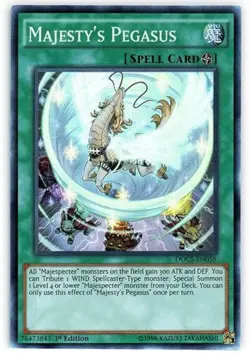 Majesty's Pegasus Yu-Gi-Oh! DOCS-EN058 1st Super Rare - Image 1