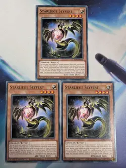 YuGiOh! Starliege Seyfert SDAZ-EN014 x 3 PLAYSET 1st Ed - Image 1
