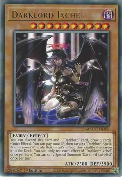MAGO-EN106 Darklord Ixchel - Rare 1st Edition Mint YuGiOh Card Maximum GOLD - Image 1