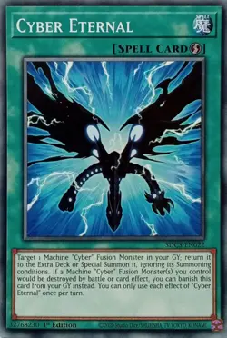 SDCS-EN022 CYBER ETERNAL COMMON 1ST EDITION YuGiOh CARD - Image 1