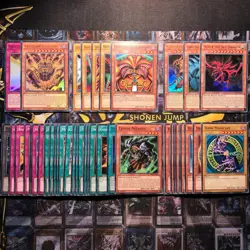 YuGiOh! Yugi’s Exodia the Forbidden One & Egyptian God Cards 44 Card Deck - NEW! - Image 1