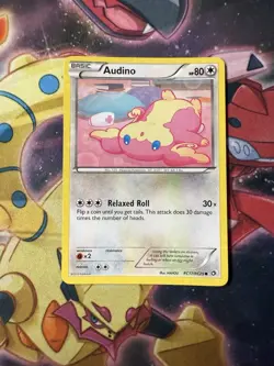 Audino RC17/RC25 Radiant Collection Legendary Treasures Pokemon Card 2013 LP - Image 1