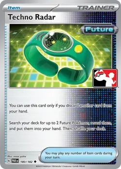 Techno Radar 180/182 - Prize Pack Series Cards - Pokemon TCG - NM - Paradox Rift - Image 1